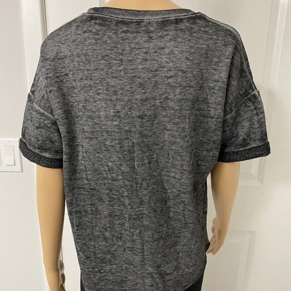 Recycled Karma Short Sleeve Washed Out Shirt. Gray. Medium. Casual, Chic, Comfy - Picture 4 of 11